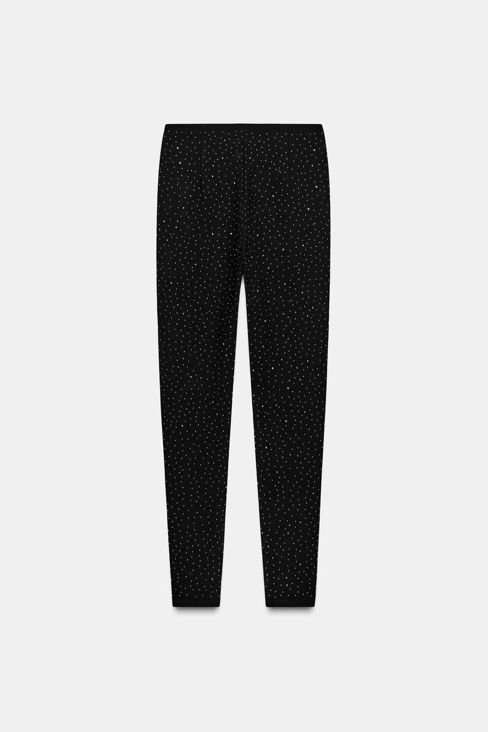 HIGH-WAISTED SPARKLY LEGGINGS